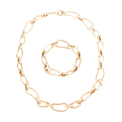 Collier et bracelet or jaune Pomellato modèle Paisley - Castafiore