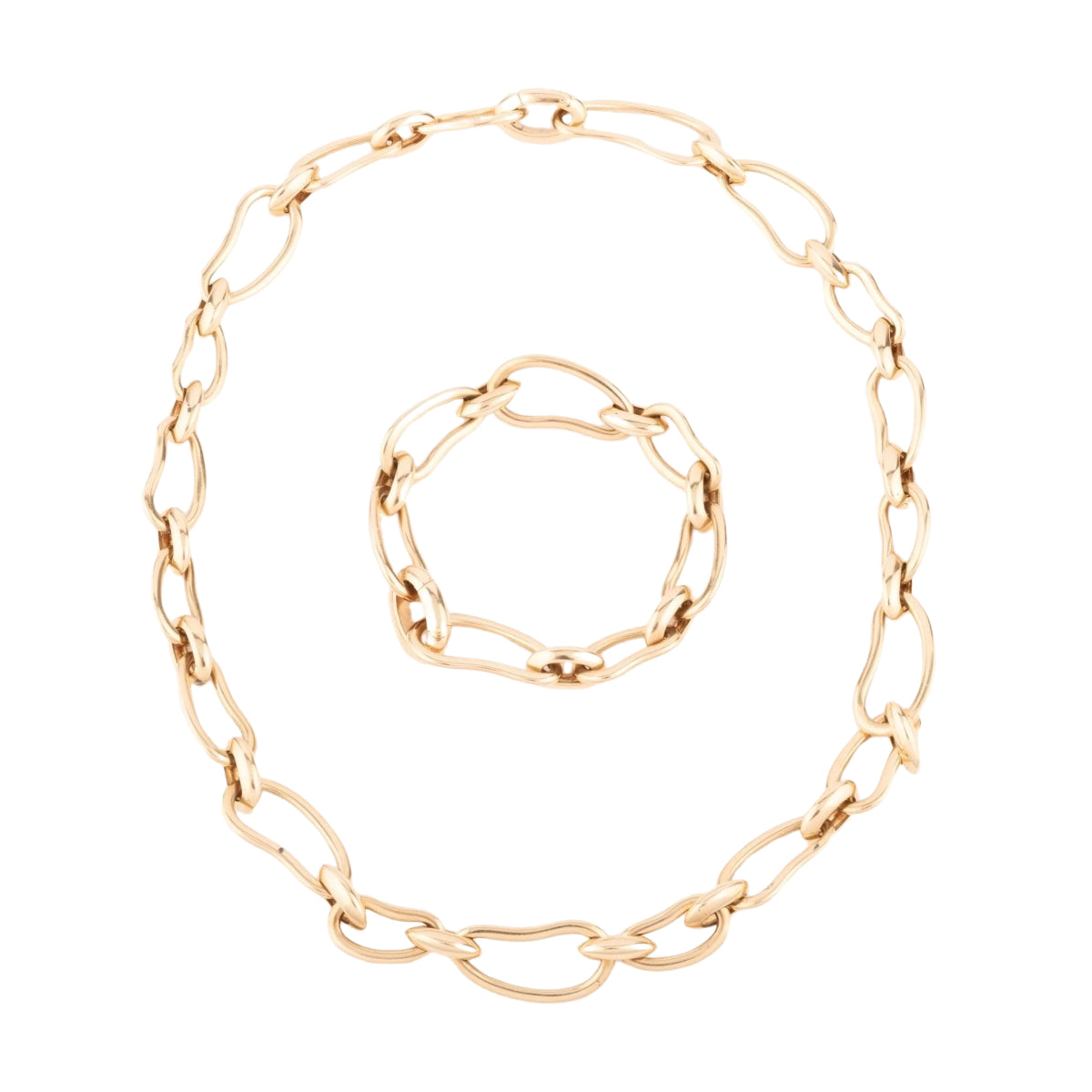 Collier et bracelet or jaune Pomellato modèle Paisley - Castafiore