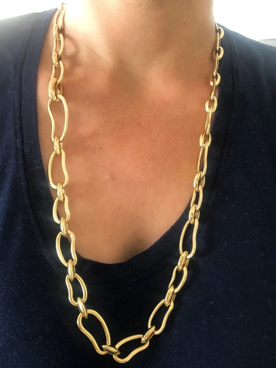 Collier et bracelet or jaune Pomellato modèle Paisley - Castafiore