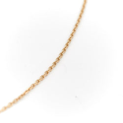 Collier fin en or jaune, diamants et saphir - Castafiore