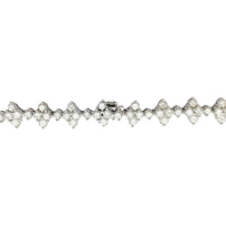 Collier fleurettes en or blanc et diamants - Castafiore