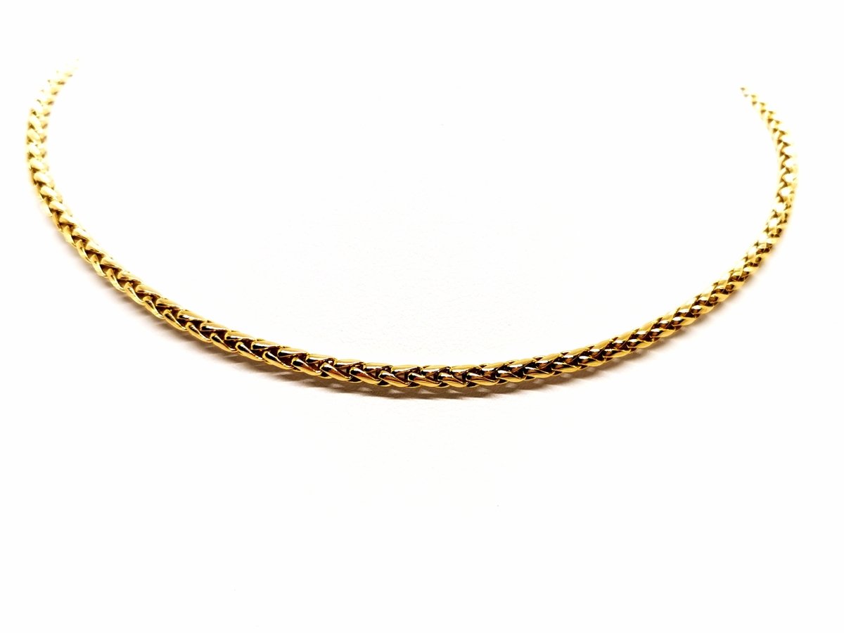 Collier FRED maille palmier en or jaune - Castafiore