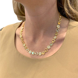 Collier Fred "Moon Light" en or jaune, diamants - Castafiore