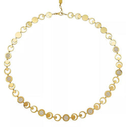Collier Fred "Moon Light" en or jaune, diamants - Castafiore