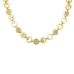 Collier Fred "Moon Light" en or jaune, diamants - Castafiore