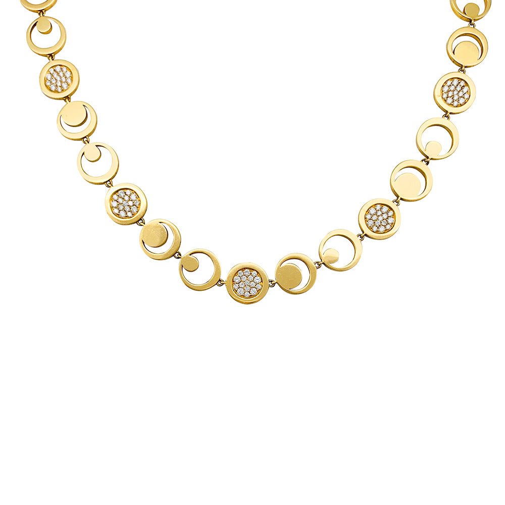 Collier Fred "Moon Light" en or jaune, diamants - Castafiore
