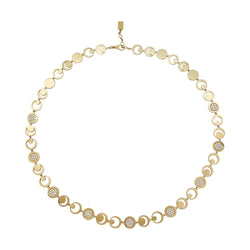 Collier Fred "Moon Light" en or jaune, diamants - Castafiore