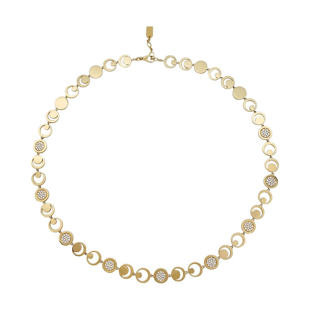 Fred “Moon Light” necklace in yellow gold, diamonds – Castafiore