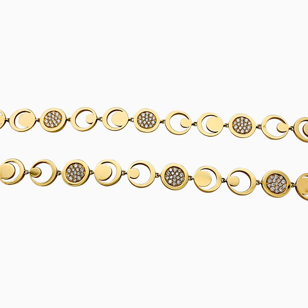 Collier Fred "Moon Light" en or jaune, diamants - Castafiore