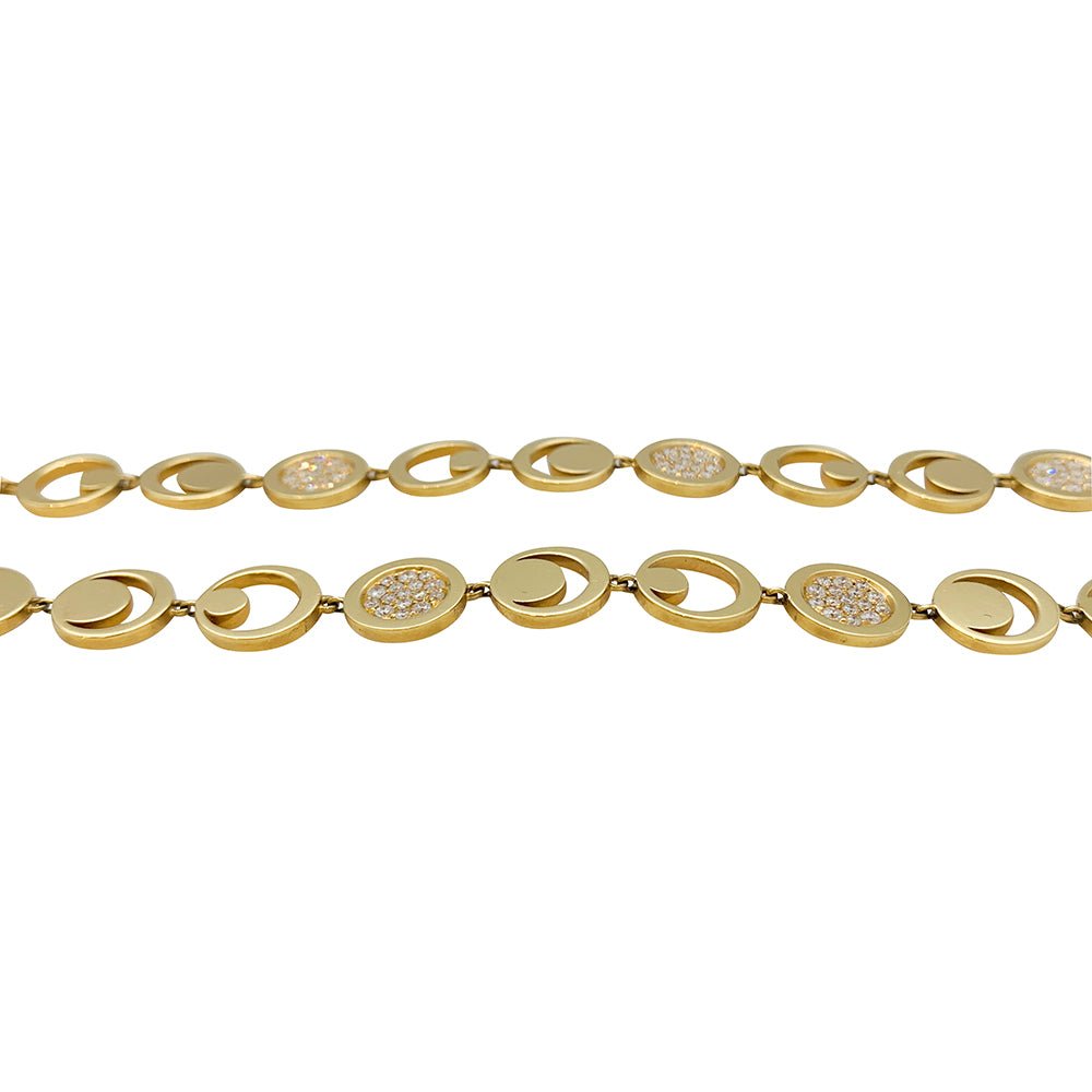 Collier Fred "Moon Light" en or jaune, diamants - Castafiore