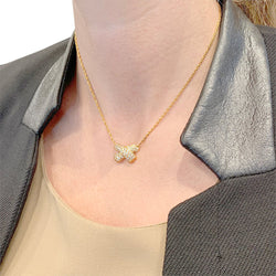 Collier FRED "Ombre Féline" en or jaune, diamants - Castafiore