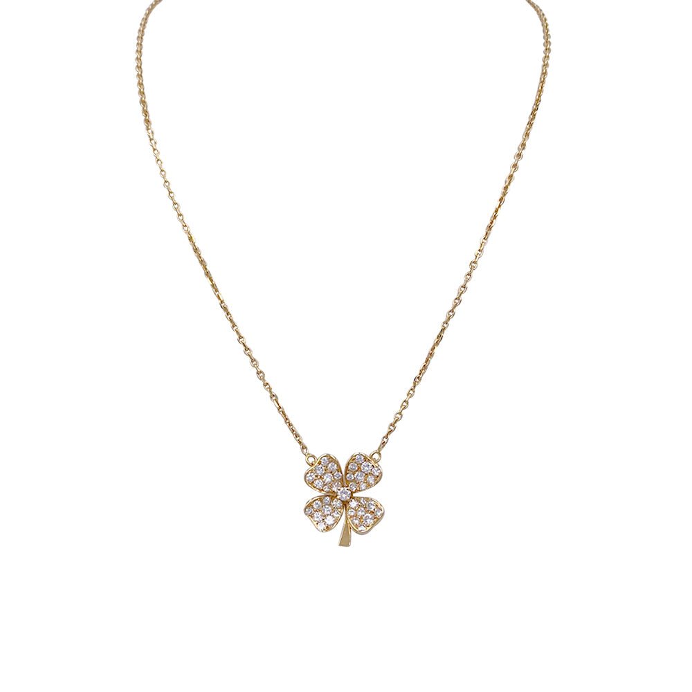 Collier Fred, "Trèfle", or jaune et diamants - Castafiore