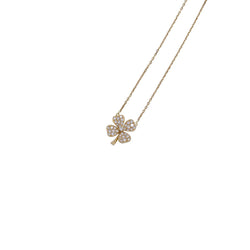 Collier Fred, "Trèfle", or jaune et diamants - Castafiore
