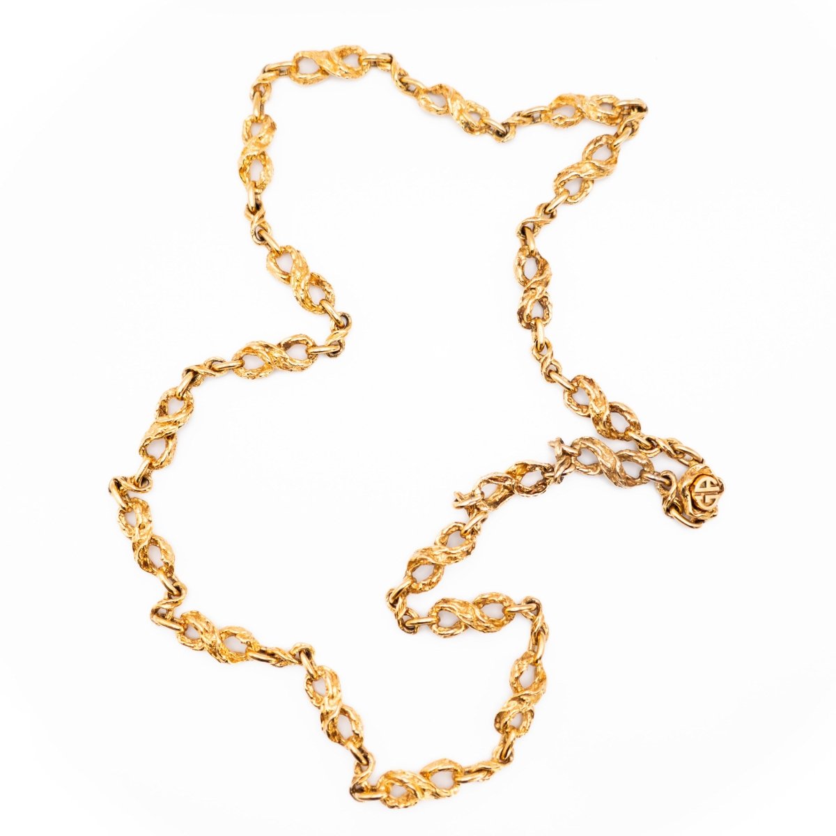 Collier GILBERT ALBERT maille froissée en or jaune - Castafiore