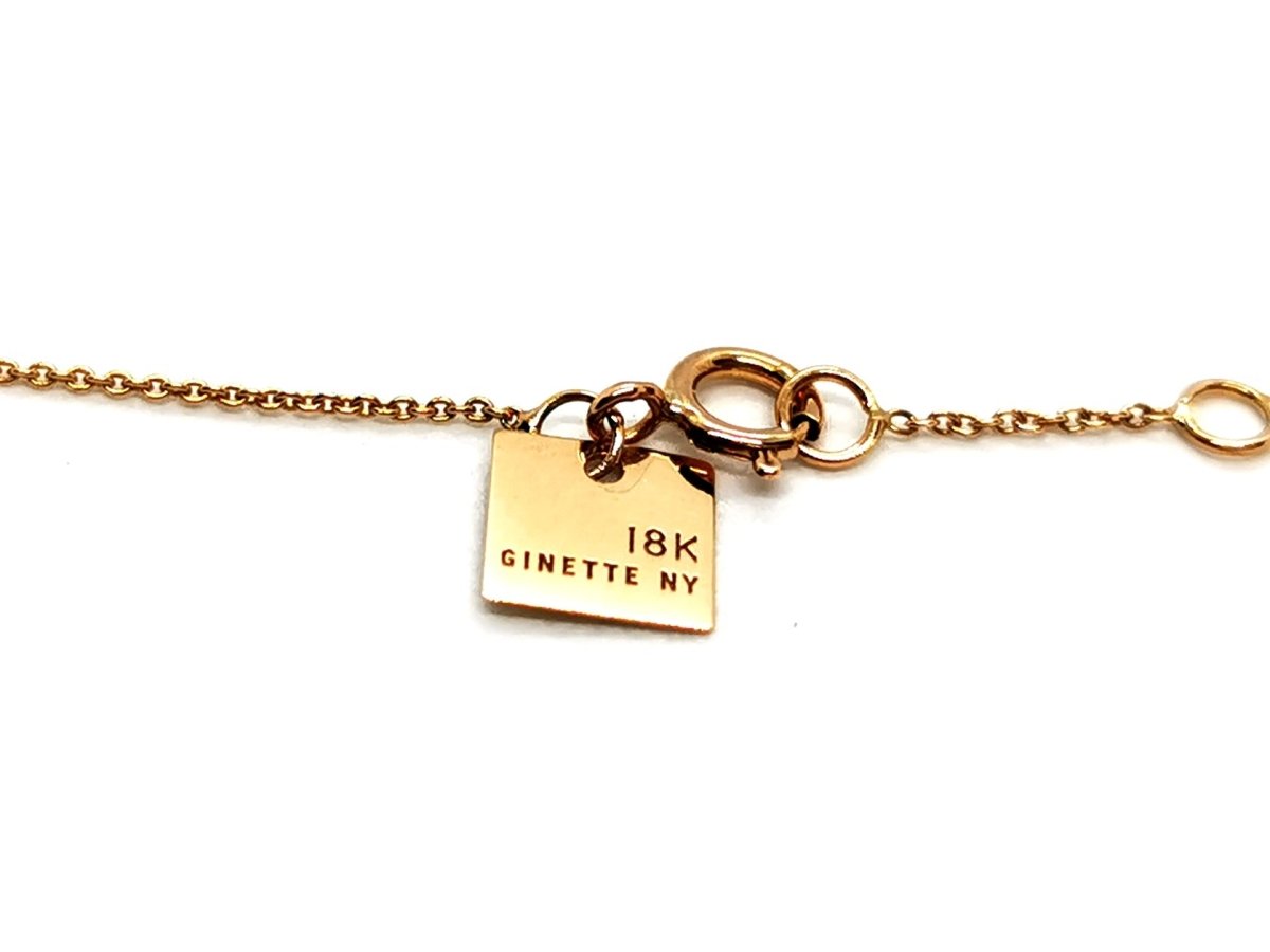Collier GINETTE NY "Wise", en or rose - Castafiore