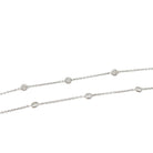 Collier gouttière en or blanc, diamants - Castafiore