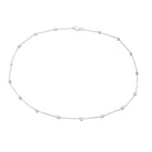 Collier gouttière en or blanc, diamants - Castafiore