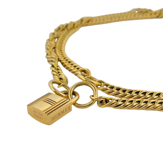 Collier Artificier Hermès - Argenté Laqué - Occasion