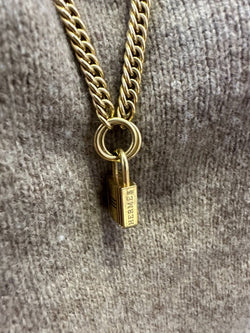 Collier HERMÈS en or jaune et cadenas - Castafiore
