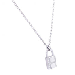 Collier HERMÈS "Kelly Cadenas" en or blanc et diamant - Castafiore