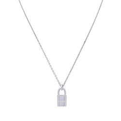 Collier HERMÈS "Kelly Cadenas" en or blanc et diamant - Castafiore