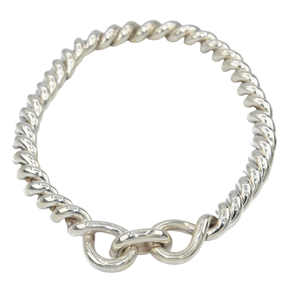 Collier HERMÈS "Torsade" en argent - Castafiore