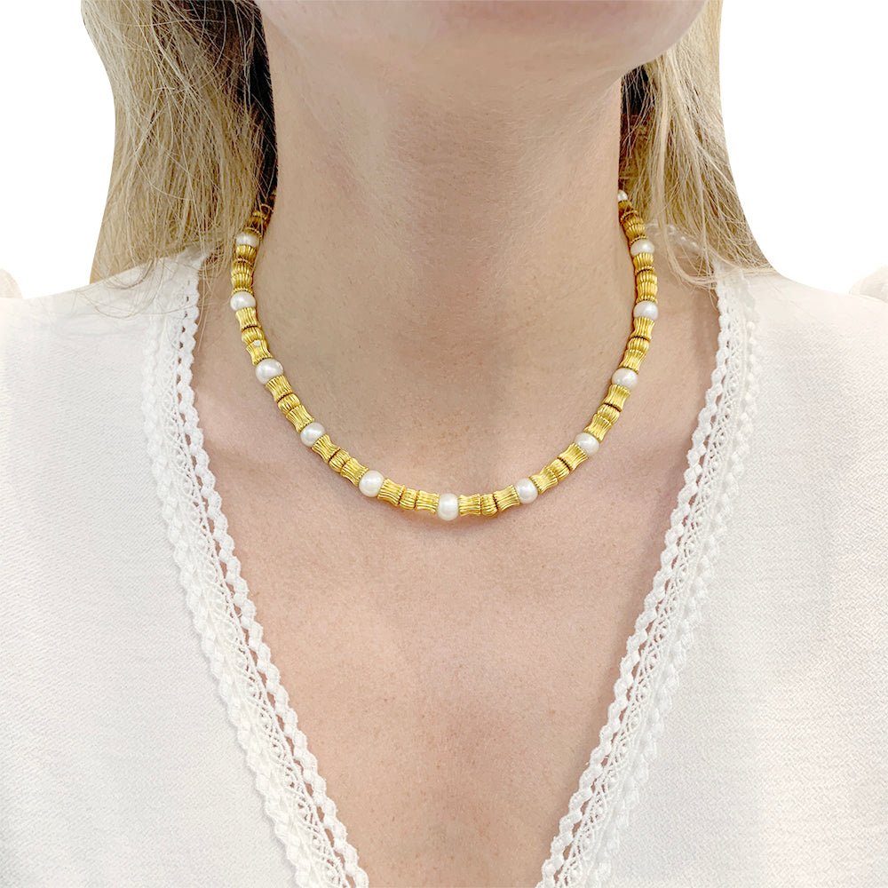 Collier LALAOUNIS en perles d'or et perles de culture - Castafiore