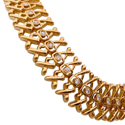 Collier Lalaounis, or jaune, diamants - Castafiore