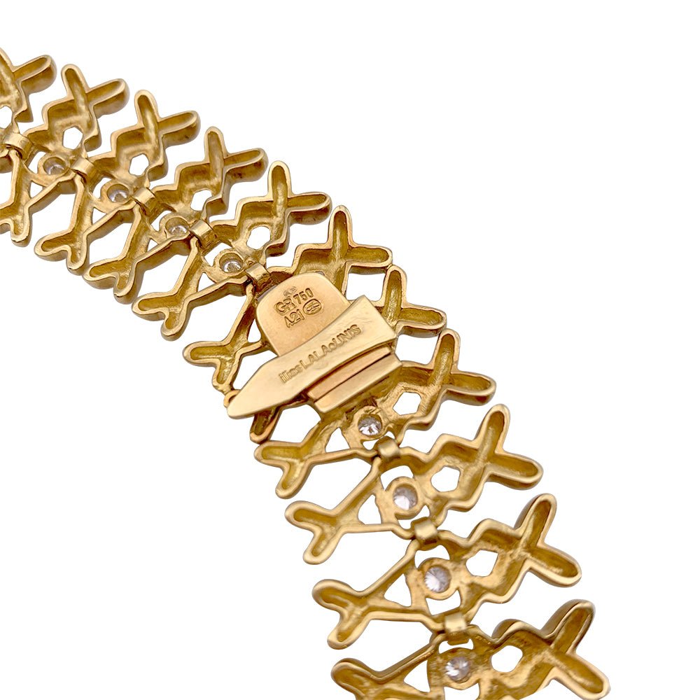 Collier Lalaounis, or jaune, diamants - Castafiore