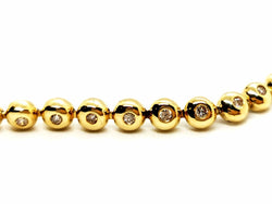 Collier ligne de diamants en or jaune - Castafiore