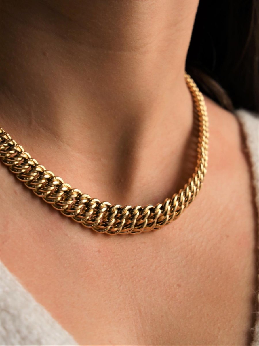 Collier Maille américaine en or jaune - Castafiore