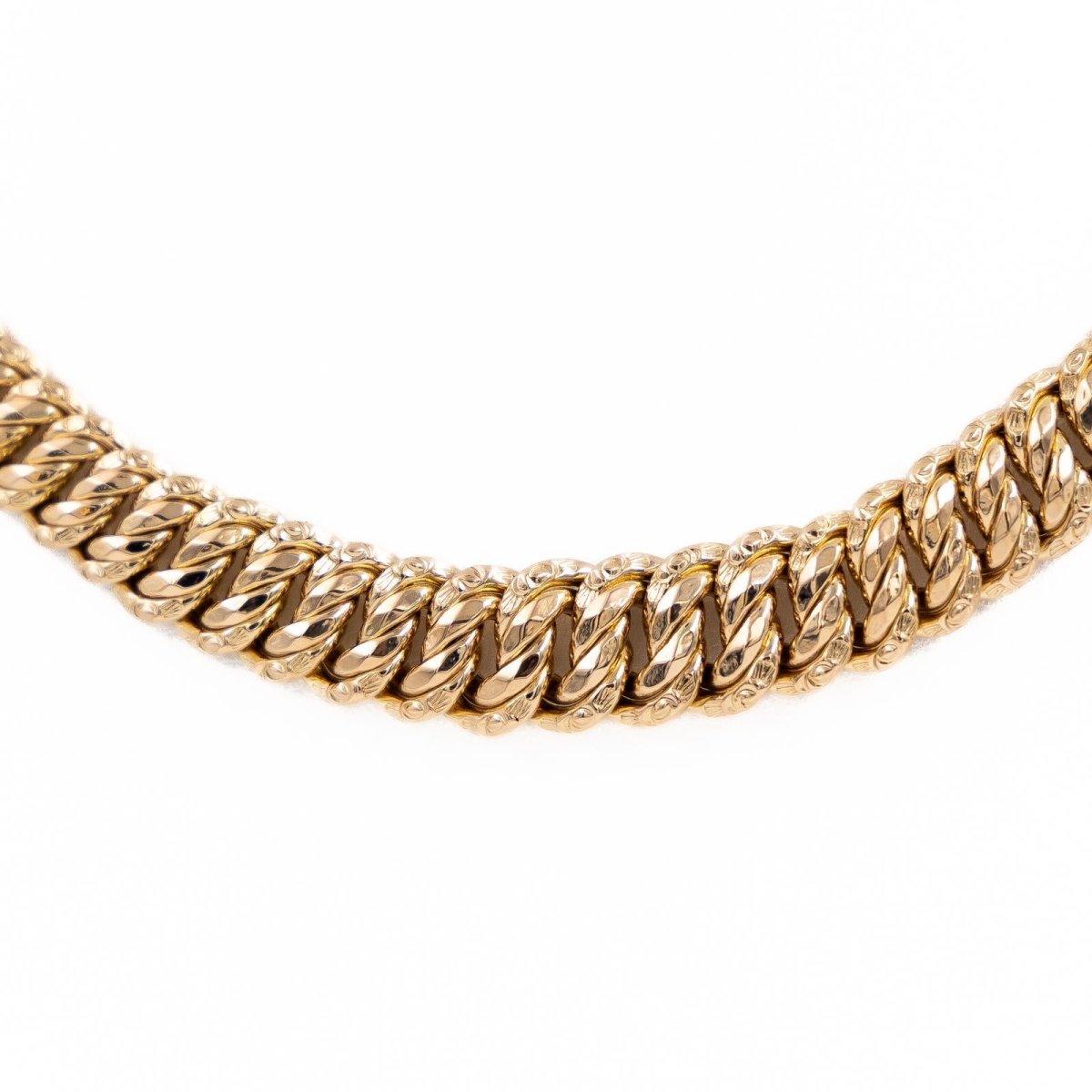 Collier Maille américaine en or jaune - Castafiore