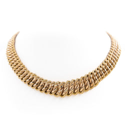 Collier Maille américaine en or rose - Castafiore