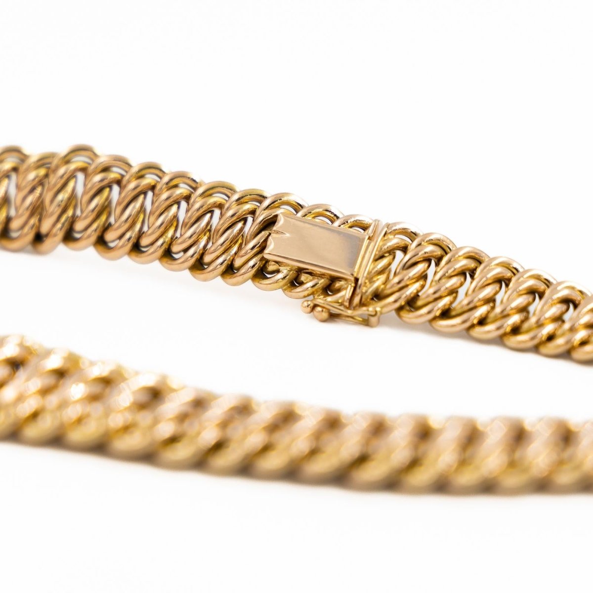 Collier Maille américaine en or rose - Castafiore