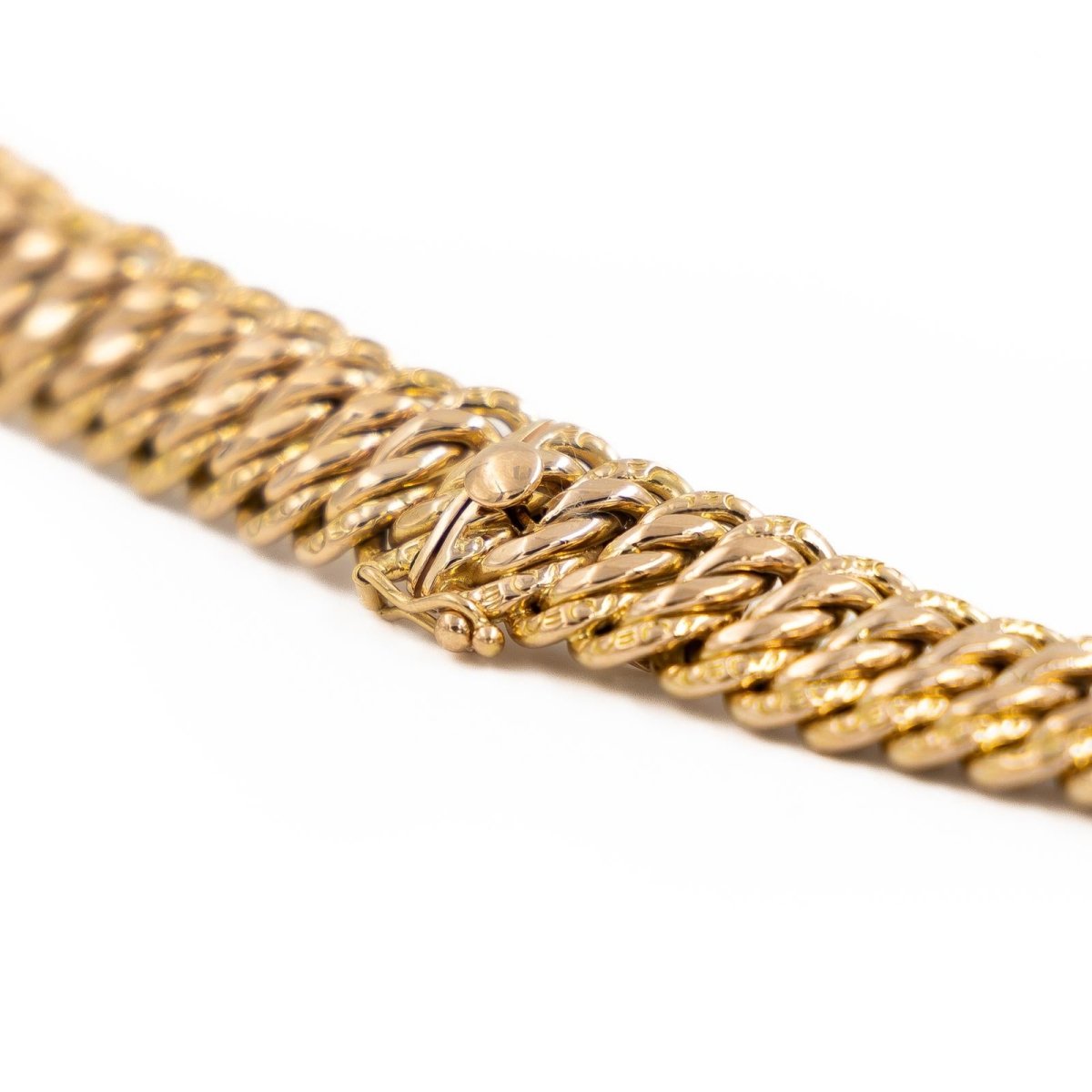 Collier Maille américaine en or rose - Castafiore