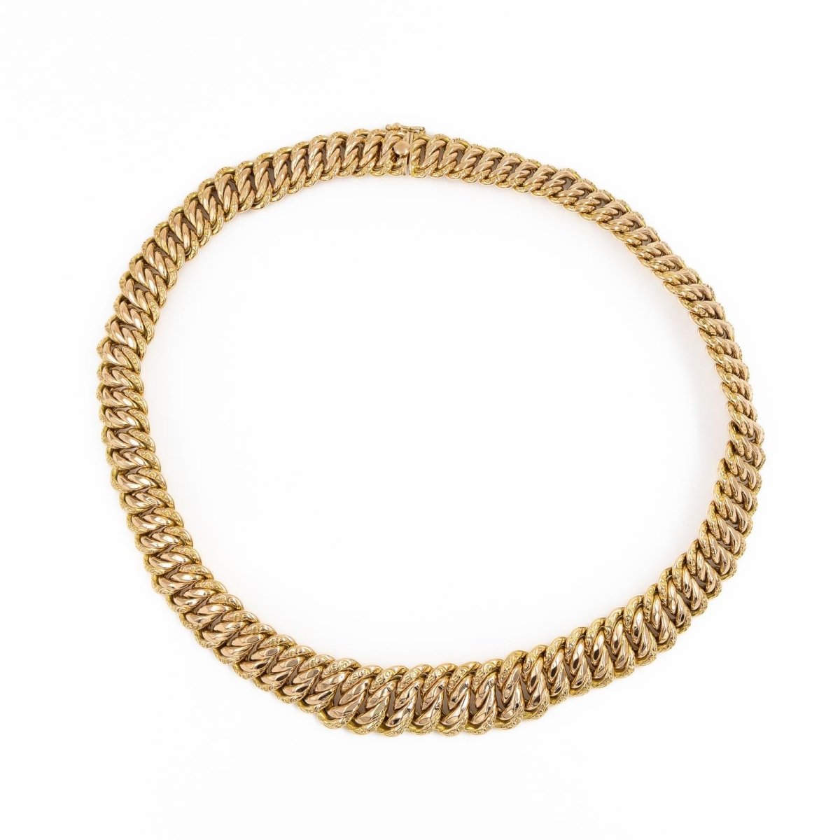 Collier Maille américaine en or rose - Castafiore