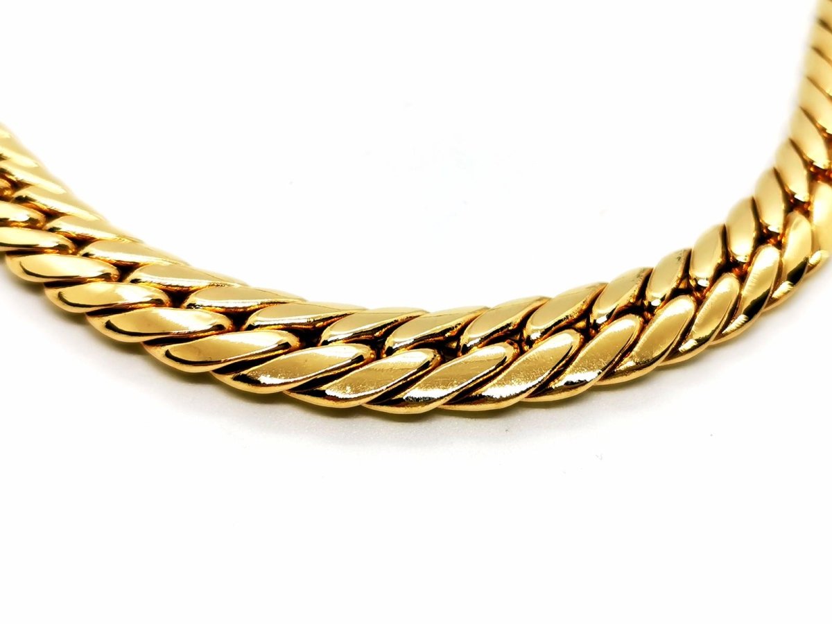 Collier Maille anglaise en or jaune - Castafiore