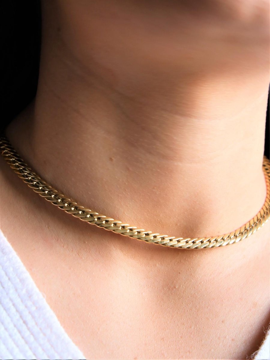 Collier Maille anglaise en or jaune - Castafiore