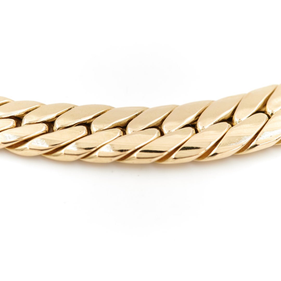 Collier Maille anglaise en or jaune - Castafiore