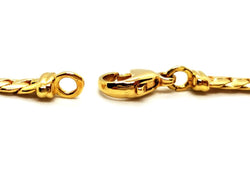 Collier Maille anglaise en or jaune et diamants - Castafiore