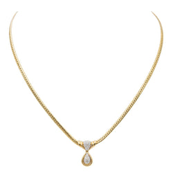 Collier Maille anglaise Or jaune Diamant - Castafiore