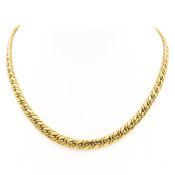 Collier Maille anglaise Or jaune Saphir - Castafiore