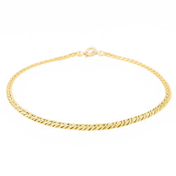 Collier Maille anglaise Or jaune Saphir - Castafiore