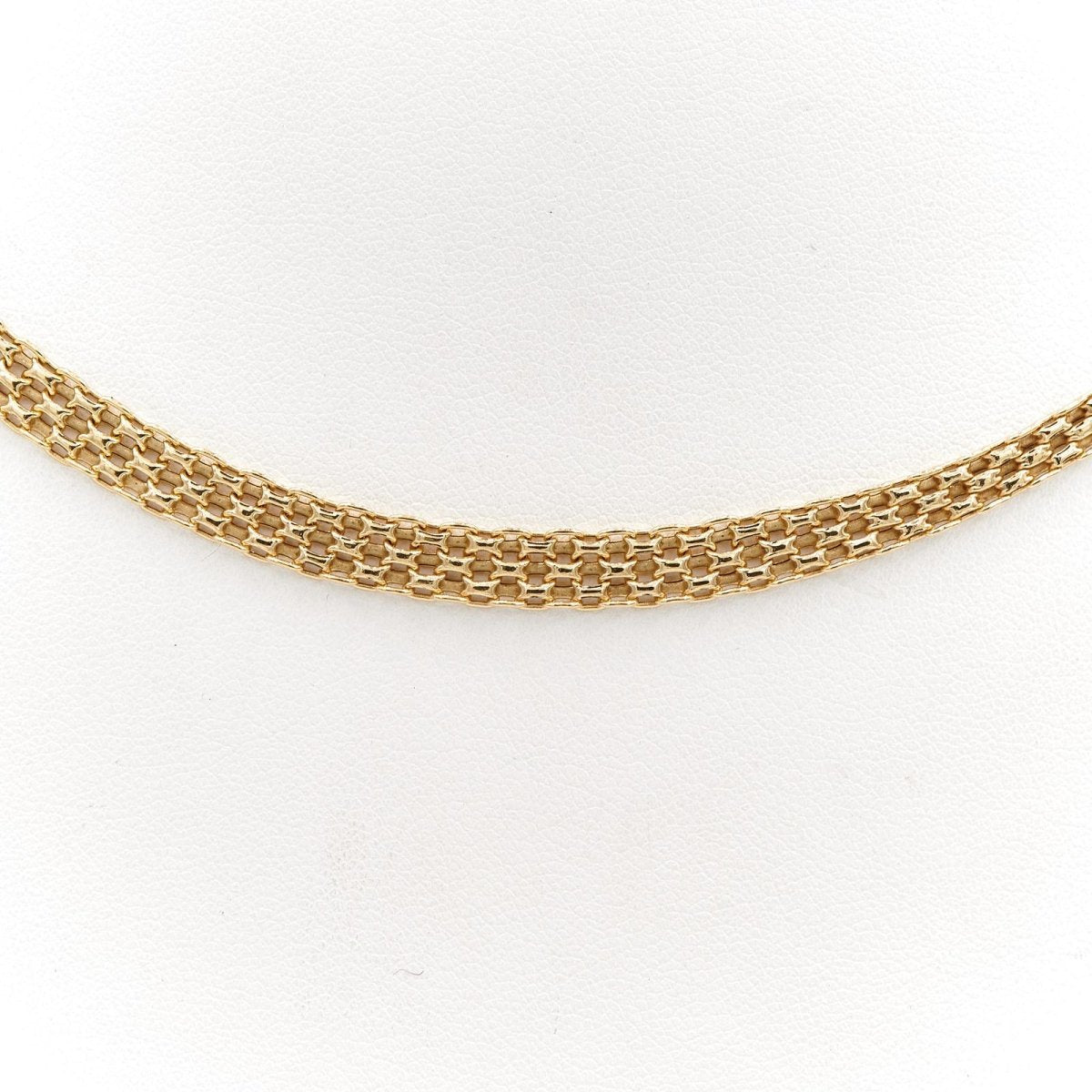 Collier Maille en chute en or jaune - Castafiore