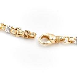 Collier Maille fantaisie en or jaune et blanc - Castafiore