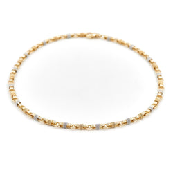 Collier Maille fantaisie en or jaune et blanc - Castafiore