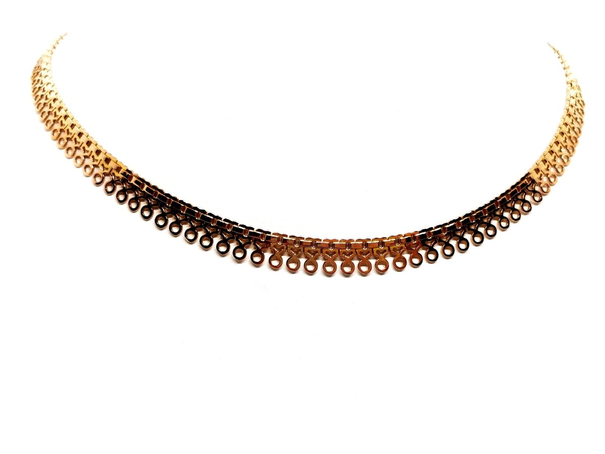 Collier Maille fantaisie en or rose - Castafiore