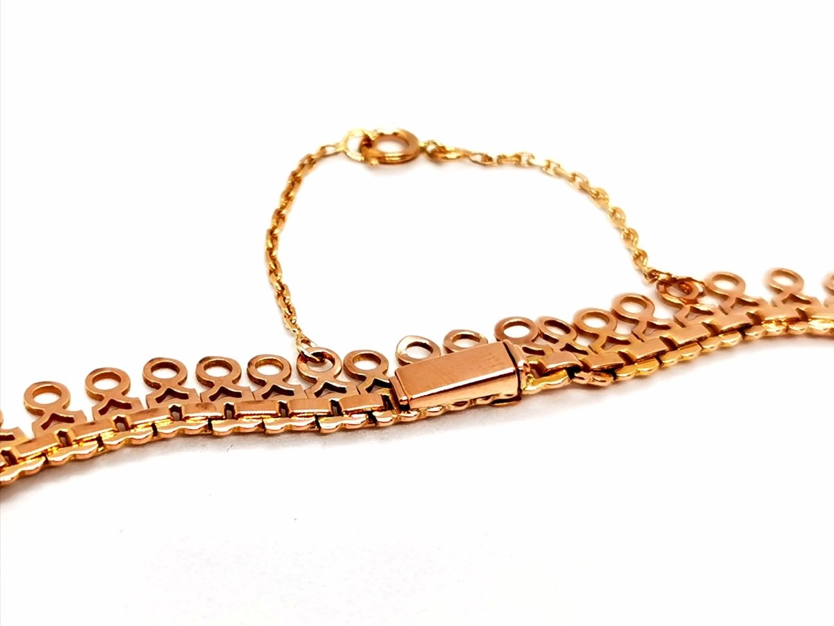 Collier Maille fantaisie en or rose - Castafiore