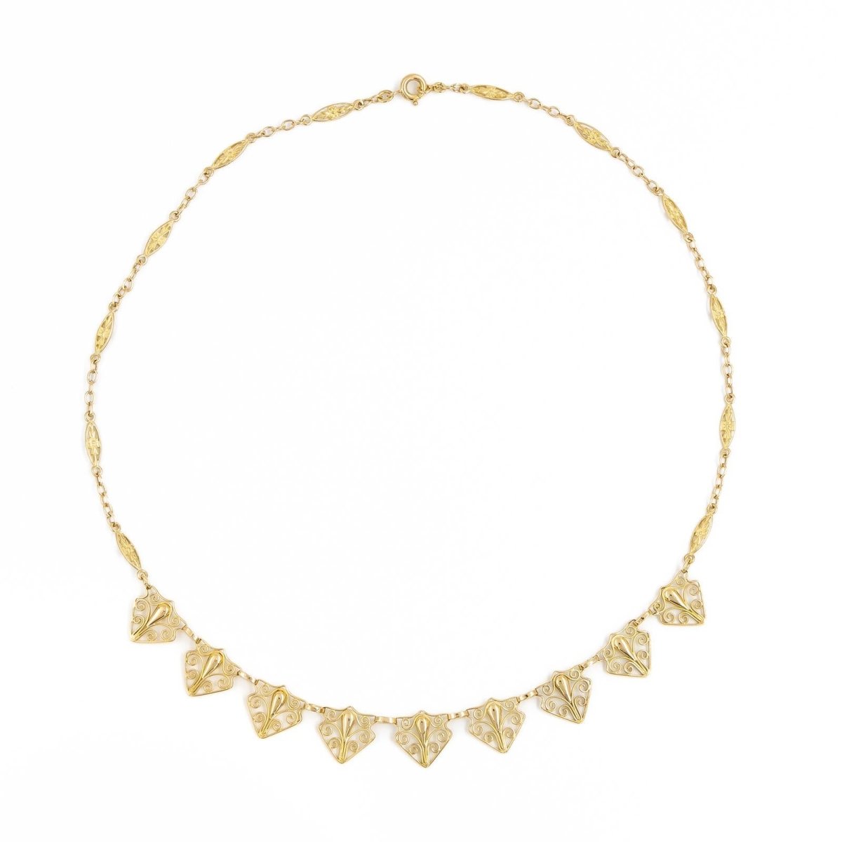 Collier Maille filigrane en or jaune - Castafiore