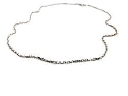 Collier Maille forçat Or blanc - Castafiore